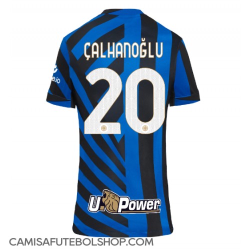 Camisa de time de futebol Inter Milan Hakan Calhanoglu #20 Replicas 1º Equipamento Feminina 2024-25 Manga Curta